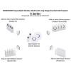 SadoTech Wireless Doorbell Kit White. 1 Transmitter Two Receivers. Brand