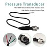 Pressure Transducer Sender Sensor with Connector, Stainless Steel 1/8”-27 NPT