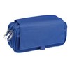 Idena 23911 Pen Case with 4 Compartments, Zip and Velcro