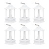 6PCS Ramadan Decorative Lights House Shape Plastic Wind Light Fireplace