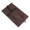 Motorcycle Helmet Rack with Jacket Hook Wood and Iron Wall
