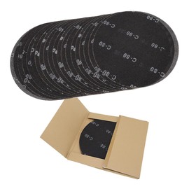 HUAALIUCHE 17" Sanding Screen Discs - Mesh Floor Sanding Screen - Black Silicon Carbide - for Wood Floors (20 Pack, 80 Grit)