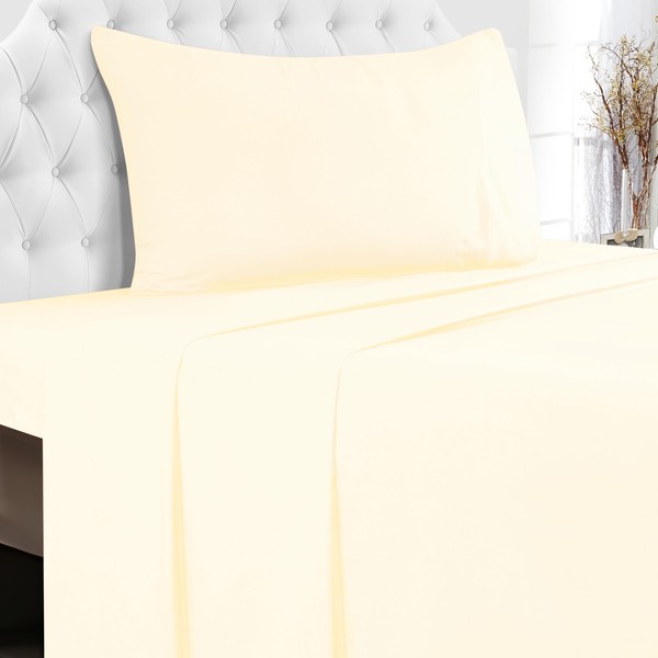 GLAMBURG Cotton Rich Twin XL Sheet Set - 3 Piece
