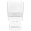 Cereal Dispenser 17.5oz Capacity Single Grid Grain Dispenser Transparent Plastic