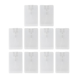 10pcs 20ml Card Type Fine Mist Bottles Refillable Perfume Spray Bottles,Portable Moisturizing Sprayer Box Empty Travel Bottle for Makeup Cosmetic Flat Atomizer Pump