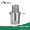 HAowosi Lathe Headstock Spindle Adapter,Converts 5/8" Shopsmith to 1" x