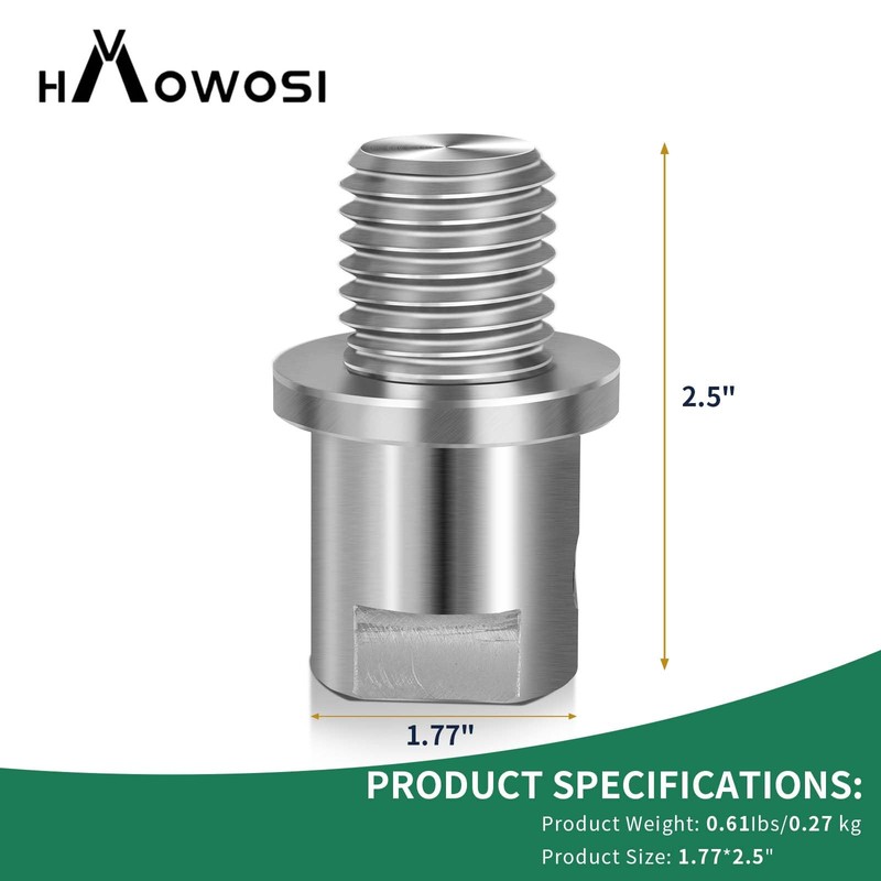 HAowosi Lathe Headstock Spindle Adapter,Converts 5/8" Shopsmith to 1" x