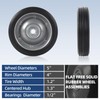 AR-PRO (2-Pack) 5" x 1.2" Flat Free Solid Rubber Wheel