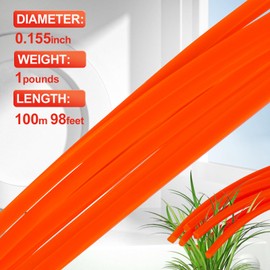 CHKEQIJI Professional 155-Inch x 98-Foot Weed Eater String Trimmer Line - Durable Square Design for Walk Behind Mower, Fits Most Standard Models