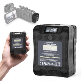 V Mount Battery, Ulanzi VL99 6700mAh 99Wh 14.8V Mini V-Lock Battery Support 65W PD USB-C Fast Charger, with 2*D-TAP, USB-A, DC Port, for Sony Video Broadcast, Camera, Camcorder, Monitor, Filmmaker