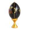 STP GOODS Black and Light Handmade Decorative Egg on Stand,