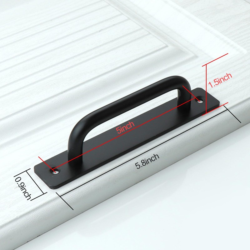 Cabinet Door Handles - 5.8 in Solid Sliding Barn Door