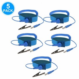 Unbranded 5 x Anti-Static WristBand Strap ESD Grounding Wrist Strap Prevents Static Build