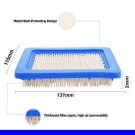 Moritale Air Filter Spark Plugs for Honda GCV135 GCV160 GX100 GC135 GC160 GCV190A Briggs & Stratton 399959 491588 491588S (Air Filter * F7TC Spark Plugs)