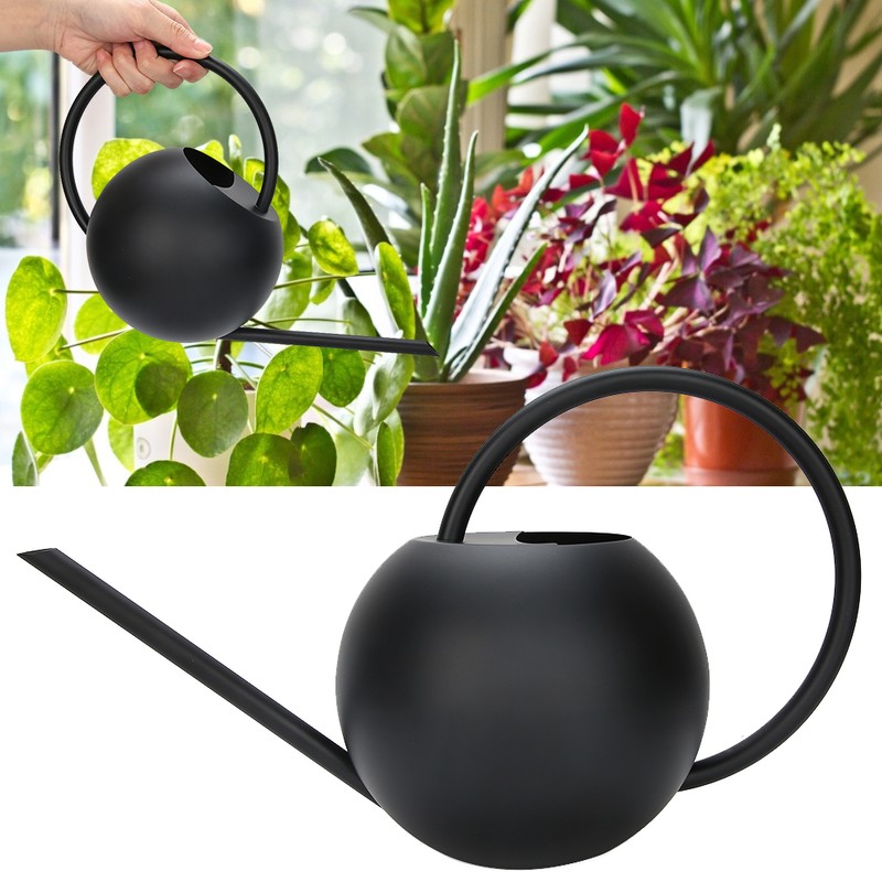 1L Stainless Steel Practical Long Mouth Watering Cans Household Houseplant