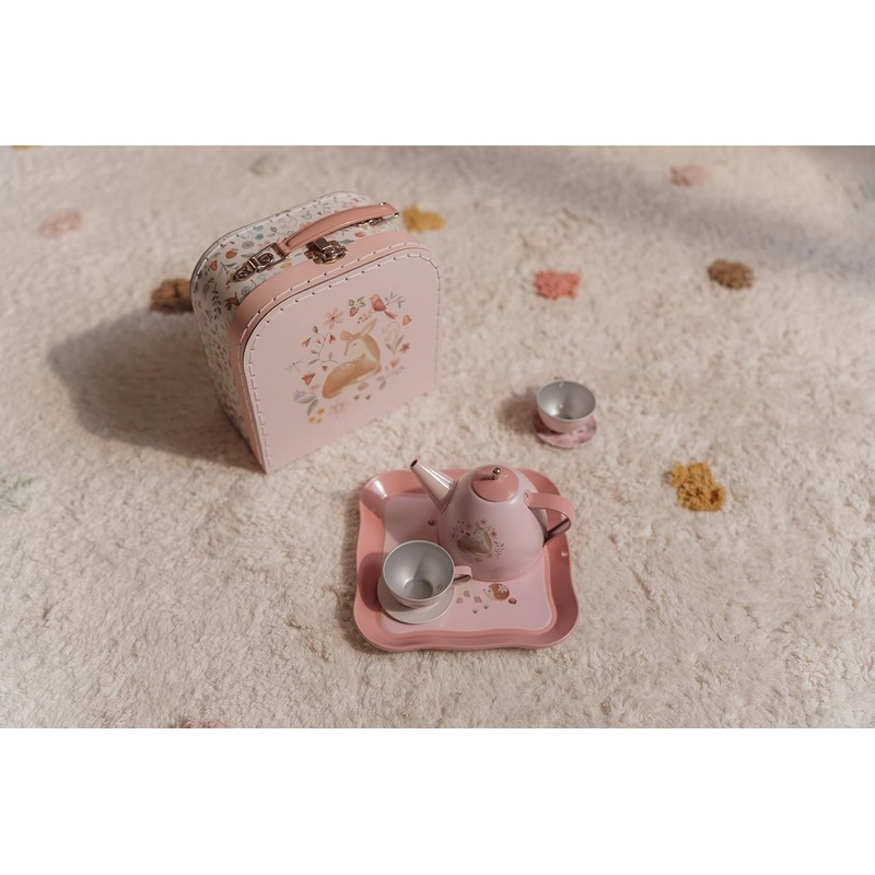 Little Dutch Fairy Garden 2013746 Tin Tea Set with Case
