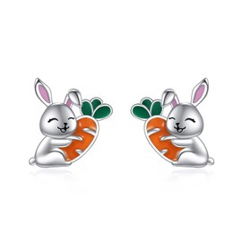 VONALA Animal Stud Earrings 925 Sterling Silver Animal Earrings Hypoallergenic Jewelry Valentine's Day Birthday Christmas Gifts for Her Women Teens Girls, Sterling Silver, No Gemstone