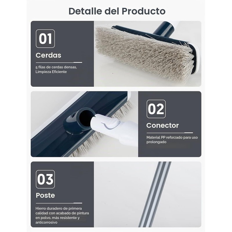 ILAVCOOL Scrub Brush-002 Cepillo para Limpieza de Pisos 2 en