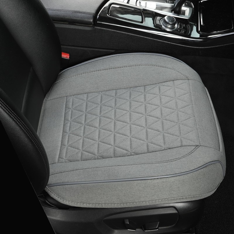 West Llama Linen Front Car Seat Cover Protector Anti-Slip Bottom