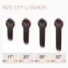 S-noilite 23" Long Straight Wrap around Ponytail Extensions Clip in