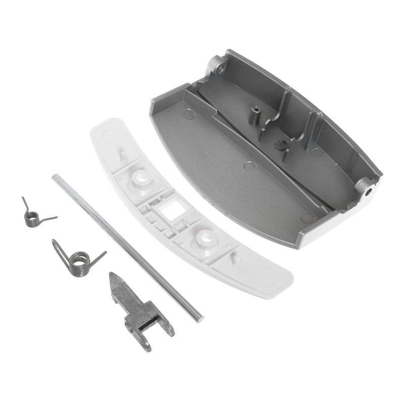 Silver Door Handle Latch Kit Compatible with AEG Washing Machines