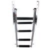 4-Step Ladder Stainless Steel Under Platform Sliding Ladder Boat Boarding