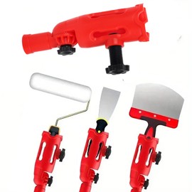 MAEZOE Multi-Angle Paint Brush Extender, Paint Edger Tool for High Ceilings, Extension Pole Attachment, Corner Painting Tool for Walls, Corners, Edge