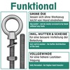 Eye Bolt with Metric Full Thread | Includes Washer and