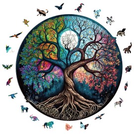 Wooden Puzzle Adults, 200 Pieces Wooden Puzzle Animals for Adults and Children, Unique Animal Shape Puzzle, Irregular and Unique Puzzles, Gifts for Home Decoration