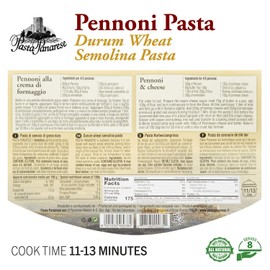 Pasta Panarese Premium Tuscan Paccheri, 17.6 Oz | 500g, Pack of 3