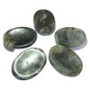 crystalmiracle Beautiful Lot of 5 Labradorite Worry Stones Wellness Crystal