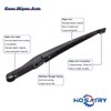HOSAIRY Rear Wiper Arm Blade Set for Toyota Sienna 2011-2018