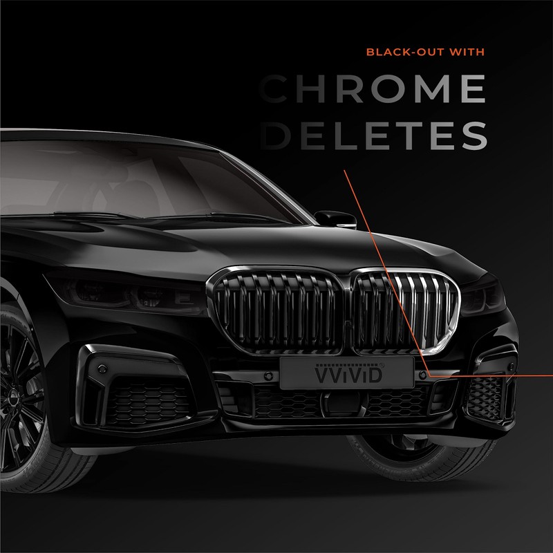 VViViD Black Matte Metallic Air-Release Adhesive Vinyl Pinstripe Tape Roll