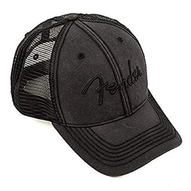 Fender Blackout Trucker Hat, Black, Onesize