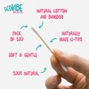 Ecovibe Plastic-Free Bamboo Cotton Buds - Eco-Friendly & Naturally Made