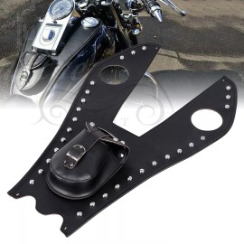 Unbranded Fuel Gas Tank Panel Bib Bra Pad Fit For Harley Fatboy Softail FLSTN FXSTC FLS