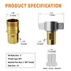 GLOCRORET 1" NPT Wet-Line Wing Nut Hydraulic Quick Disconnect Coupler/Coupling
