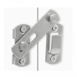 Stainless Steel Bathroom Door Latch Lock - 10 Pack for Office, Factory, Construction Site 10 Count