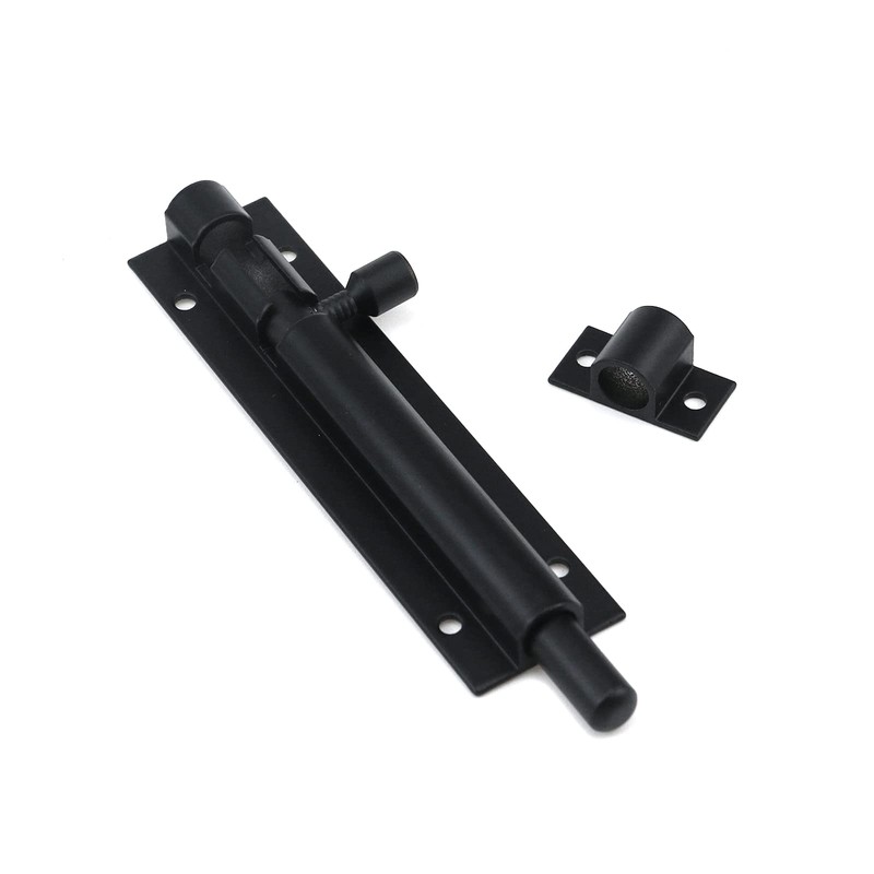 Bitray 4-inch Slide Bolt Latch Matt Black Slide Locks for