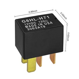 G8HL-H71 Relay 12VDC (Pack of 3) - Compatible with Honda Accord (2003-2014), Civic (2006-2014), CR-V (2007-2014), Acura MDX (2007-2014) and many more. - For Air Conditioning Compressor, Headlights
