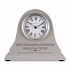 De Walden 10th Wedding anniversary couple gift Engraved Grey Mantel