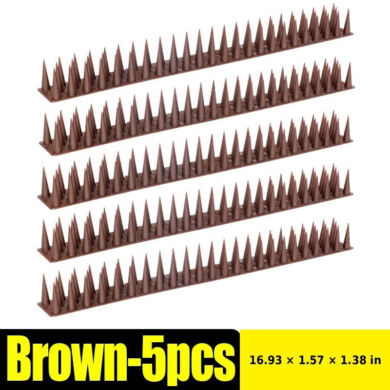 Bird Repellent Spikes for Outdoor Use - Bendable PP Deterrent