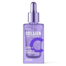 Suero 2 en 1 de colágeno y niacinamida, fórmula hidratante y reafirmante, revitalizante para la piel para un brillo radiante, suero facial coreano par