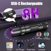 Black Light Flashlight, 2Pack UV Flashlights USB-C Rechargeable 8Hours Long-Lasting