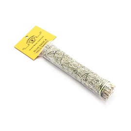 Native American Indian Fluorescent Ranch & Praire Falcon Palo Santo & Blue Sage 7" Incense Smudge Stick Wand