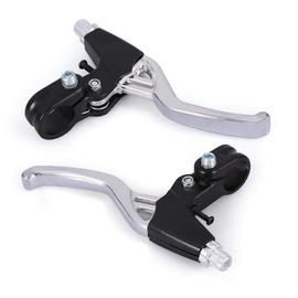 VGEBY1 Bike Brake Lever, 4 Colors Universal Aluminium Alloy Brake Handle for Mountain Bike Road Bike Folding Bike(Silver)