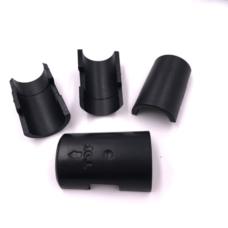 rflaueo 60 pcs 1in Black Plastic Wire Shelf Clips –