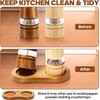 Wooden Salt and Pepper Grinder Set,2 Pcs Large 8 Inch