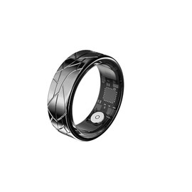 Smart Ring Fitness Tracker Sleep Tracking Heart Rate Monitor Pedometer, Waterproof Activity Tracker Fitness Ring Steps Counter, Gesture Controls for Short Video, 8 Days Battery Life, Black, #9