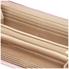 Aldi CAP104-11 Women's Long Wallet, Round Zipper, Quilting, Pink, Pink
